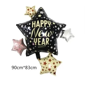 New Year Foil Balloon Party Hat Balloon Scene Decoration Balloon Supplies Christmas Happy New Year Party Decorative articles