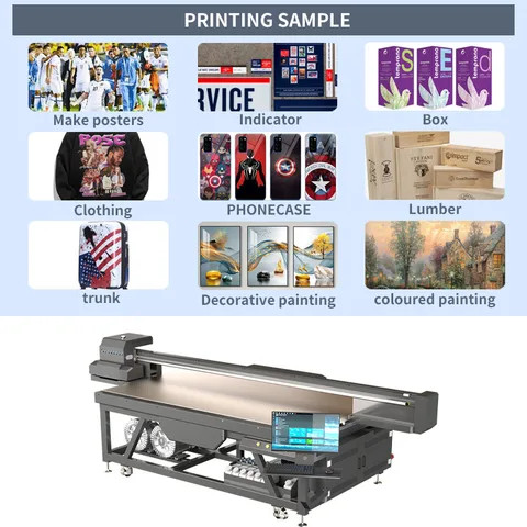 Buy Newest 2.5m Flatbed Big Format Printer Glass Wood Pvc Acrylic Phone ...