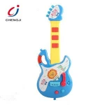 Newest colorful intelligent musical instruments plastic toy guitar for kids