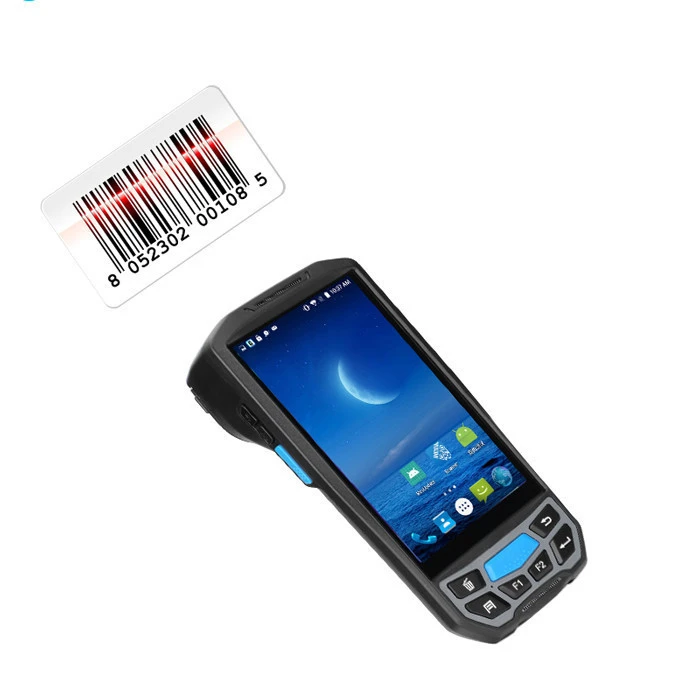 nfc rfid data collector 4G Handheld Android Mobile QR Code Reading MRZ Passport Reader wireless 2d barcode scanner with memory