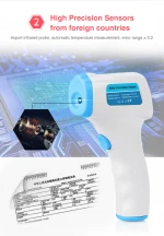 Non-Contact baby temperature instruments infrared medical forehead thermometer digital
