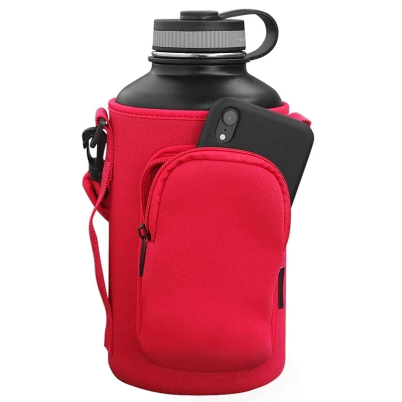 Buy Non-silicone Bottle Sleeve Water Bottle Cooling Sleeve Neoprene Cloth Bottle  Holder Bag Strap from Guangdong Shangda Sports Products Co., Ltd., China