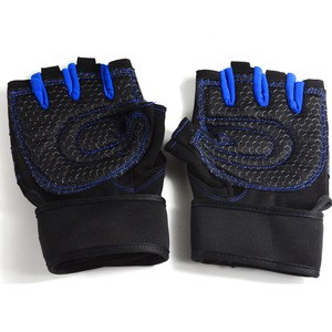 Non-slip Half finger nylon racing glove training glove gym