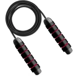 Non-slip Skipping Rope Adjustable Jumping Rope with Steel Cable Wire Speed Jump Rope