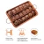 Import Non Stick 18 Cavity Carbon Steel Brownie Cake Pan Bread Pan with Dividers Square Lattice Chocolate Cake Mold Brownie Baking Pan from China
