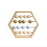Nordic Style  Wooden Bead Abacus Classic Counting Tool Educational Kid Toy