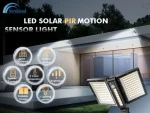 Northland Double Solar Panels Motion Sensor IP65 Waterproof wireless Remote Control lampe solaire Exterior Security flood Lamp