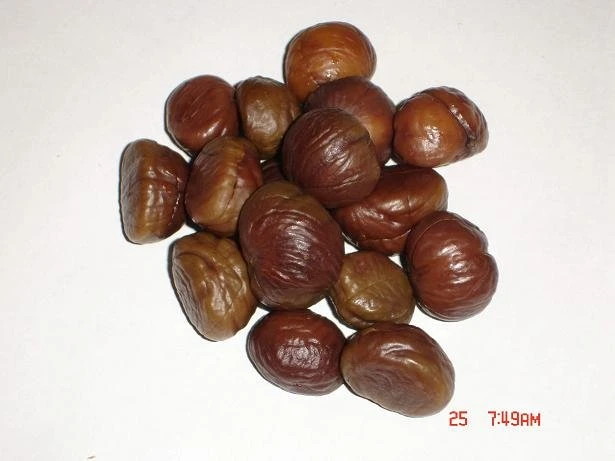 Nut style NON-GMO organic roasted chestnut snack