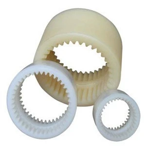 Nylon ,PA6,PA66, MC Nylon machined injection molded plastic internal ring gear