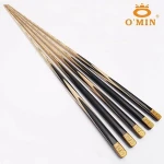 O'MIN Victory aged ebony 3/4 jointed handmade snooker cue billiards sticks one piece cue