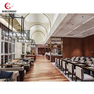 OEM custom luxury 5 star hotel restaurant dinning furniture, chairs and tables restaurant set
