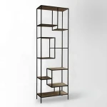 OEM custom   Parallel  Metal Bookcase metal bookshelf