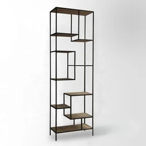 OEM custom   Parallel  Metal Bookcase metal bookshelf