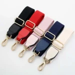 OEM Logo Solid Color Multicolor Adjustable Leather Webbing Handbag Shoulder Strap