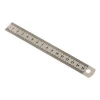 Office custom sliver school stainless steel ruler 15cm