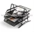 Import office stationery metal mesh file holder with 3 layer document tray from China
