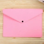 Office Supplies Snap Button Design Felt File Folder Briefcase Document Bag