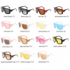 One Piece Shield Sunglasses For Women Oversize Luxury Brand Sun Glasses Men Vintage Black Gradient Square Shades Ins Fashion