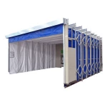 Open Face Retractable Mobile Telescopic Paint Spray Booth for Large Workpieces