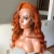 Import Orange Color Body Wave 100% Human Hair Lace Front Wig Tangle And Shedding Free Long Part 13*6 Lace Wig Shipping Fast from China