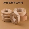 Original Color Vetetable-Tanned Thick Cow Leather Belts