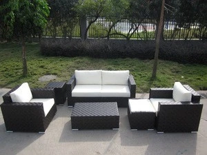 outdoor pation garden plastic rattan wicker furniture sofa