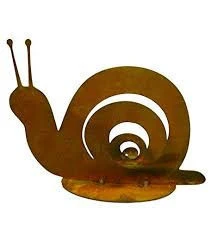 Outdoor rusty snail metal welding crafts for kids