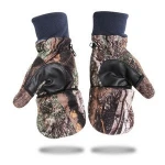 Outdoor ski gloves anti-skid and fur thermal touch screen gloves for men and women winter mountaineering gloves step