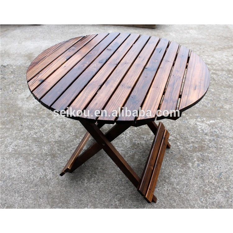 Outdoor Wooden Folding Garden Furniture set Table and Chairs