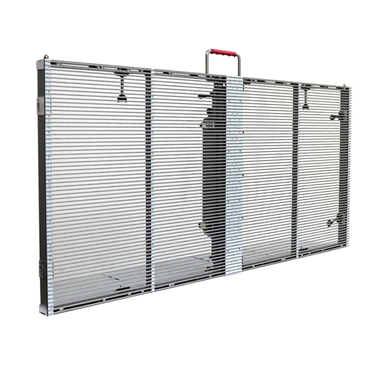 P3.91 7.82 indoor 1000x500mm full color smd led video panel curtain display screen transparent digital signage