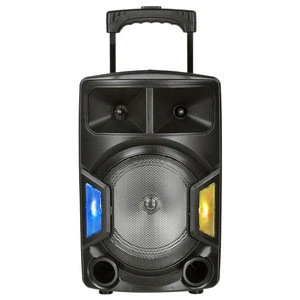 PA horn arrival digital cheap active 8 inch battery LED USB lamp BT plastic portable home DJ trolley audio speaker system
