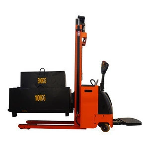 pallet lifter battery charger semi electric stacker with low price high quality clamp and intelligent forklift