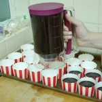 Pancake Cupcake Batter Dispenser Tool With Measuring Label