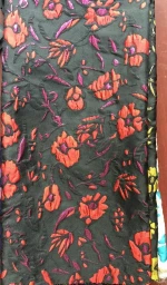 personality Paisley soft jacquard brocade woven pink tweed fabric