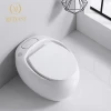 Personalized egg-shaped round household color toilet without water tank  electric flush toilet with foot touch
