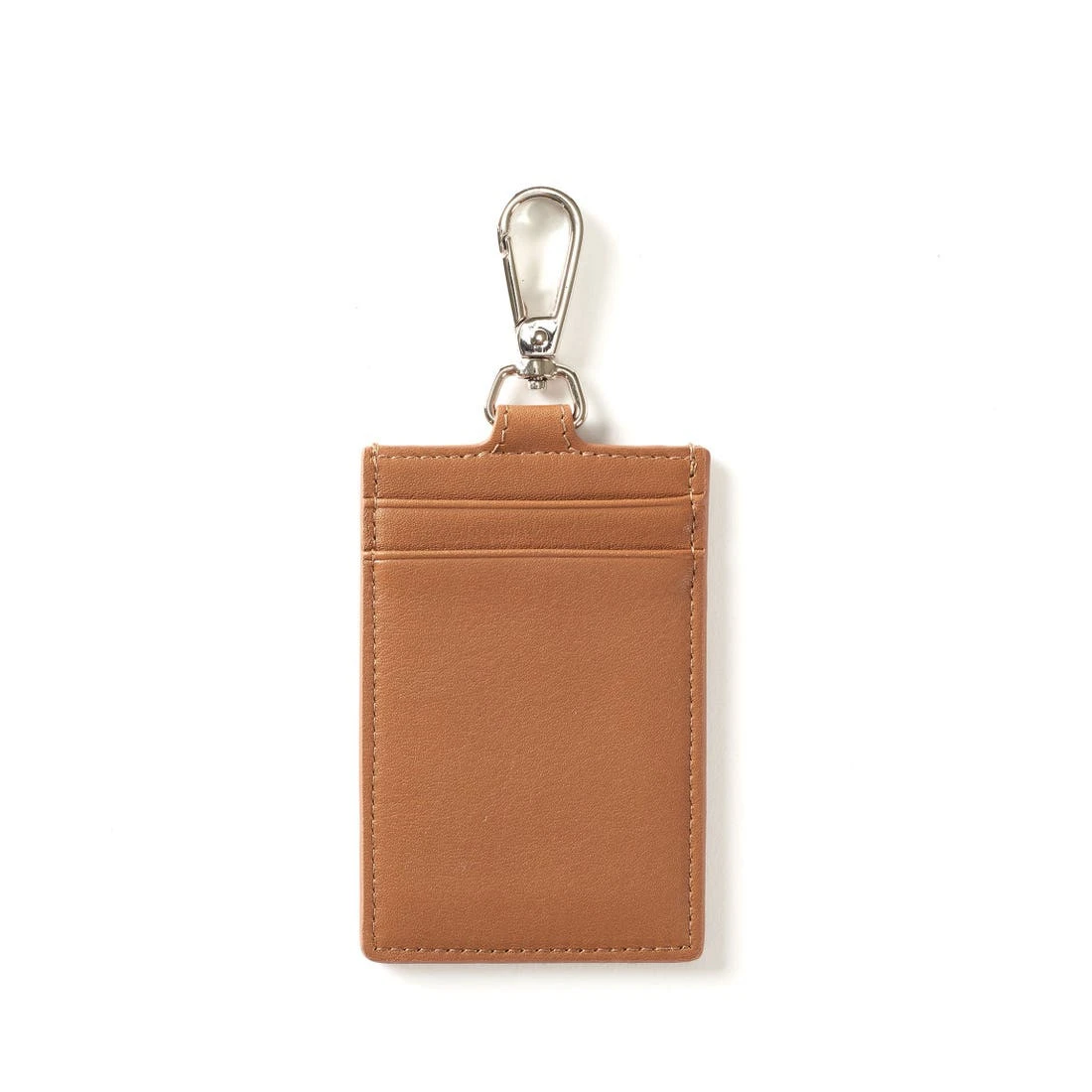 Personalized waterproof genuine leather card holder vertical id card holder with lanyard