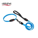 Pet Accessories LED Flash Lighting  USB Rechargeable PVC Collar , Dog Products Anti lost Luminous Puppy collar with leash set