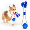 Pet Molar Bite Dog Toys Rubber Chew Ball Cleaning Teeth Safe Elasticity Soft Puppy Suction Cup Dog Biting Toy