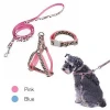 Petstar Pet Dog Collar Supplies  Dog Leash And Harness Set Adjustable Dog Outdoor Training