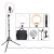 Import photographic lighting 18 inch 480 led ring lamp LF-R480, 3200-5600K dimmable 100W make up mirror ring light with stand from China