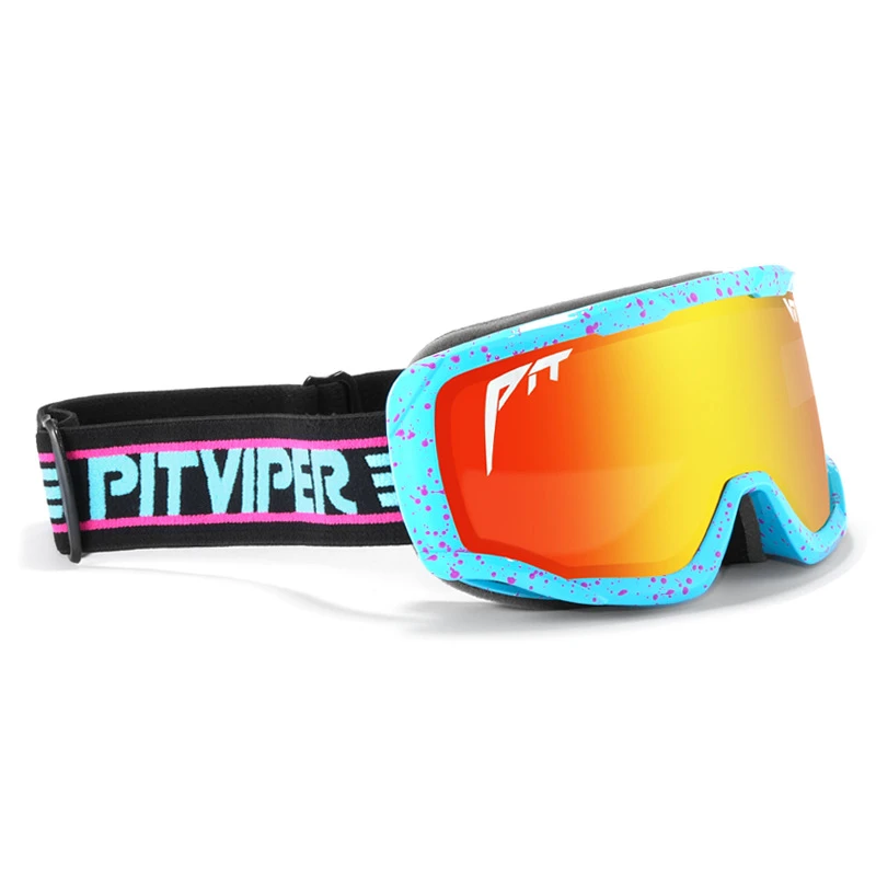 Pit viper Ski Goggles UV400 Protection Snowboard Eyewear Anti-fog Big Ski Mask Glasses Snow Snowmobile Man Women Skiing Outdoor