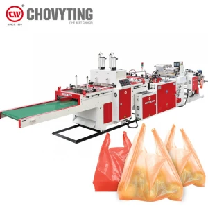 PLA biodegradable Heat Sealing Cutting Plastic Bag Machinery For Producing Courier Bags mail bag making machine manufacturers