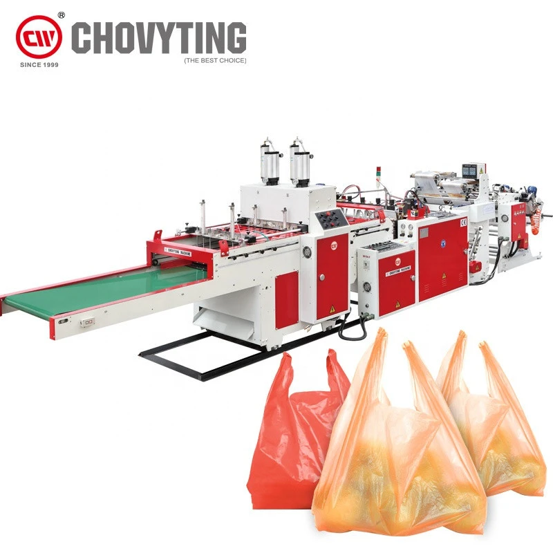 PLA biodegradable Heat Sealing Cutting Plastic Bag Machinery For Producing Courier Bags mail bag making machine manufacturers