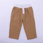 Plain Summer Harem Kids Pant 100% Cotton Ankle Length Baby Girls Pants