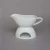 Import Plain white color unique novelty porcelain 400ml personalized gravy boat for restaurant from China
