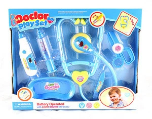 Plastic medical toys for wholesale, role play doctor pretend play set
