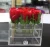 Import PMMA of flower box, Acrylic box for rose, square shape of wedding souvenirs flower box from China