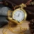 Import Pocket Watches Beautiful Compass Pattern Vintage Bronze Quartz Pocket Watch with Chain Necklace for Women and Men from China