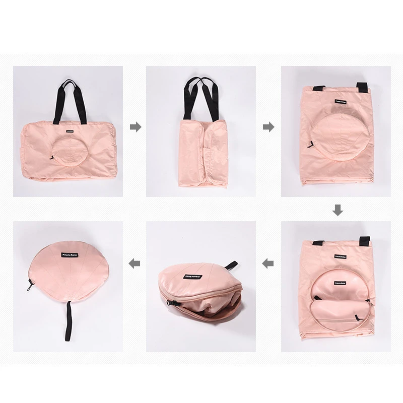 Polyester Memory Fabric Traveling Folding Luggage Bag Shell Waterproof Duffel Travel Bag Wholesale Customization