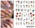 Import Popular Abstract Painting Geometry Cartoon 15 Styles Nail Art Sticker Decals from China